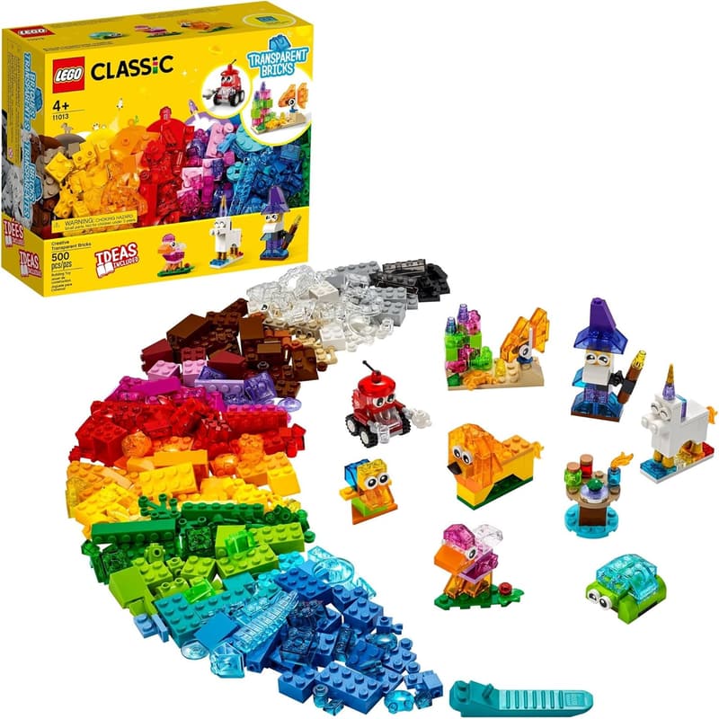 LEGO Classic Creative Transparent Bricks Building Set 11013