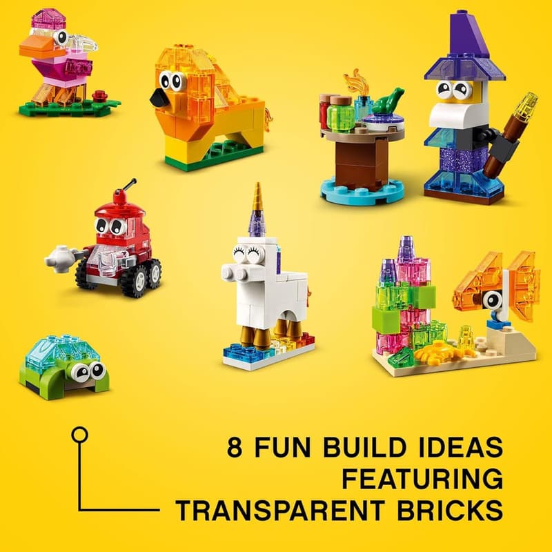 LEGO Classic Creative Transparent Bricks Building Set 11013