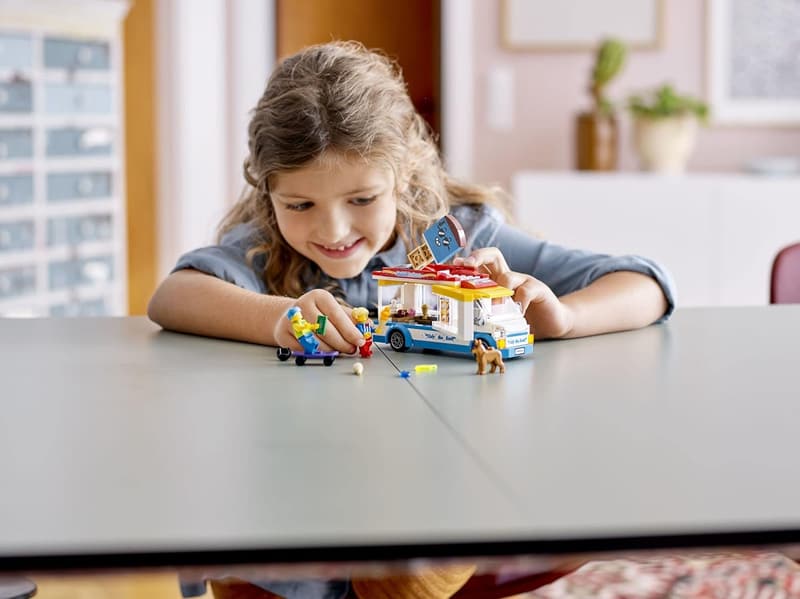 LEGO City Ice Cream Truck Building Set with Skater Minifigures