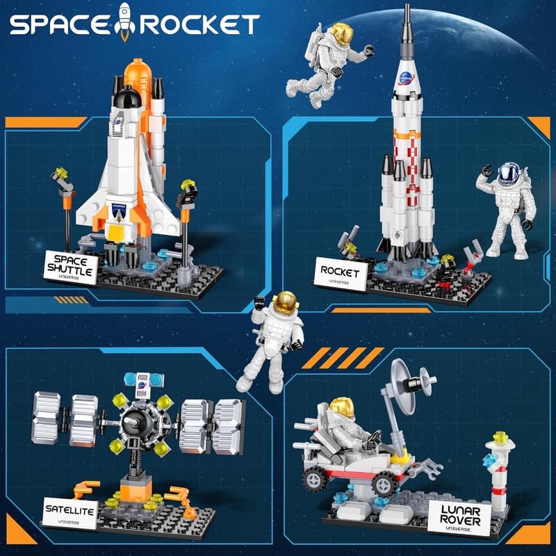 Space Shuttle Exploration Building Set - 415pcs Gift for Kids