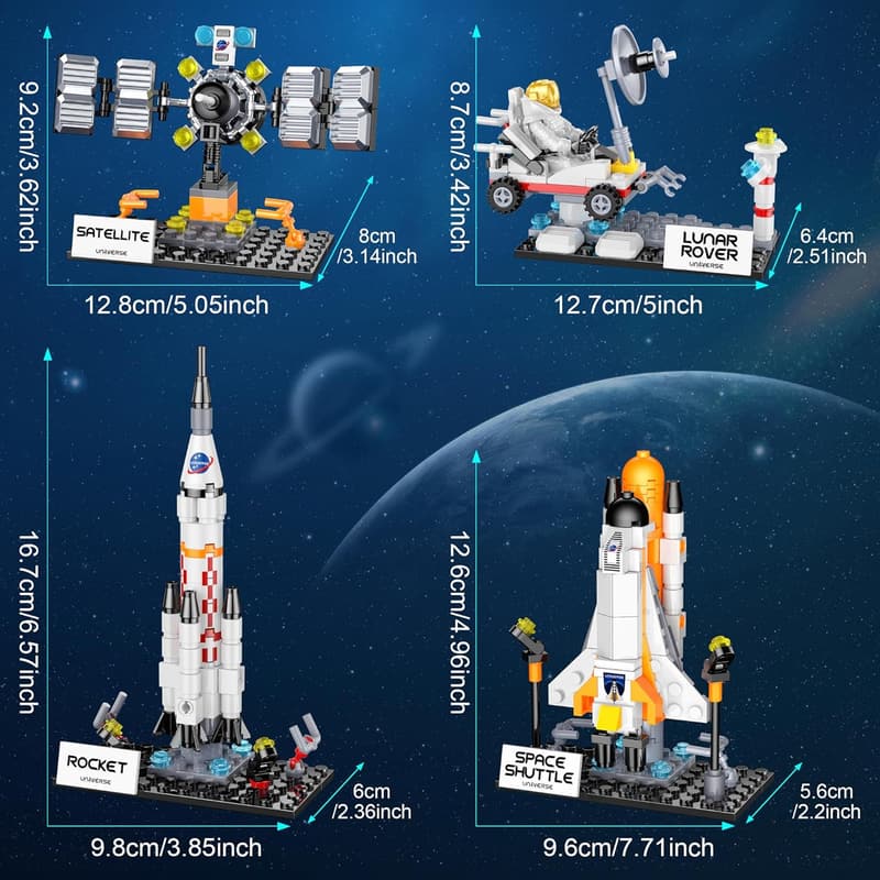 Space Shuttle Exploration Building Set - 415pcs Gift for Kids