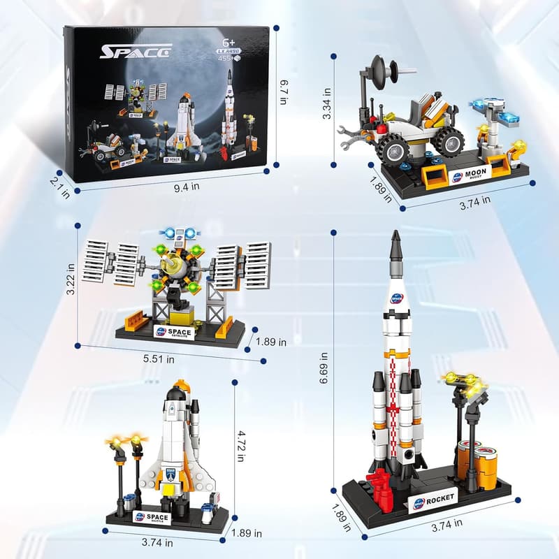 STEM Space Exploration Building Kit for Boys (415 PCS)