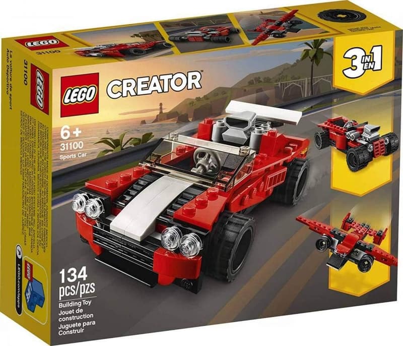 LEGO Creator 3-in-1 Sports Car Building Kit (134 Pieces)