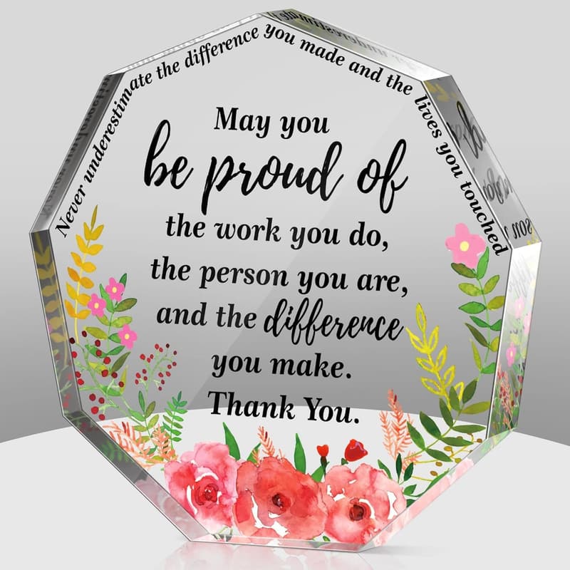 Graduation Thank You Gift: Inspirational Desk Decor for Women