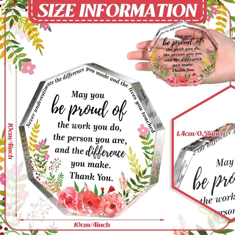 Graduation Thank You Gift: Inspirational Desk Decor for Women