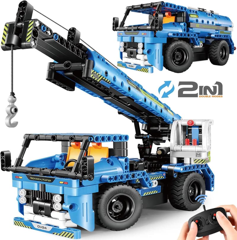 2-in-1 Technic Vehicle Building Kit for Kids Age 8-12
