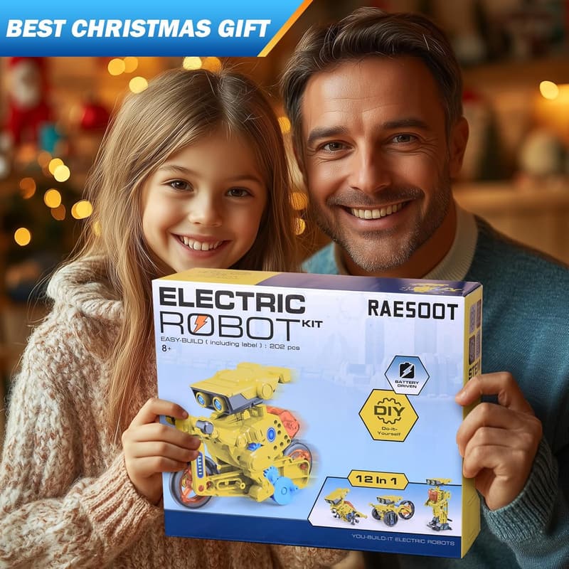 STEM Robot Kit for Kids 8-14 - DIY Birthday Gift