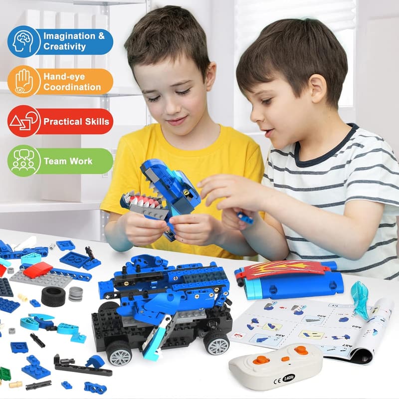 Jurassic Dinosaur Building Kits - 343 pcs STEM Toys for Kids