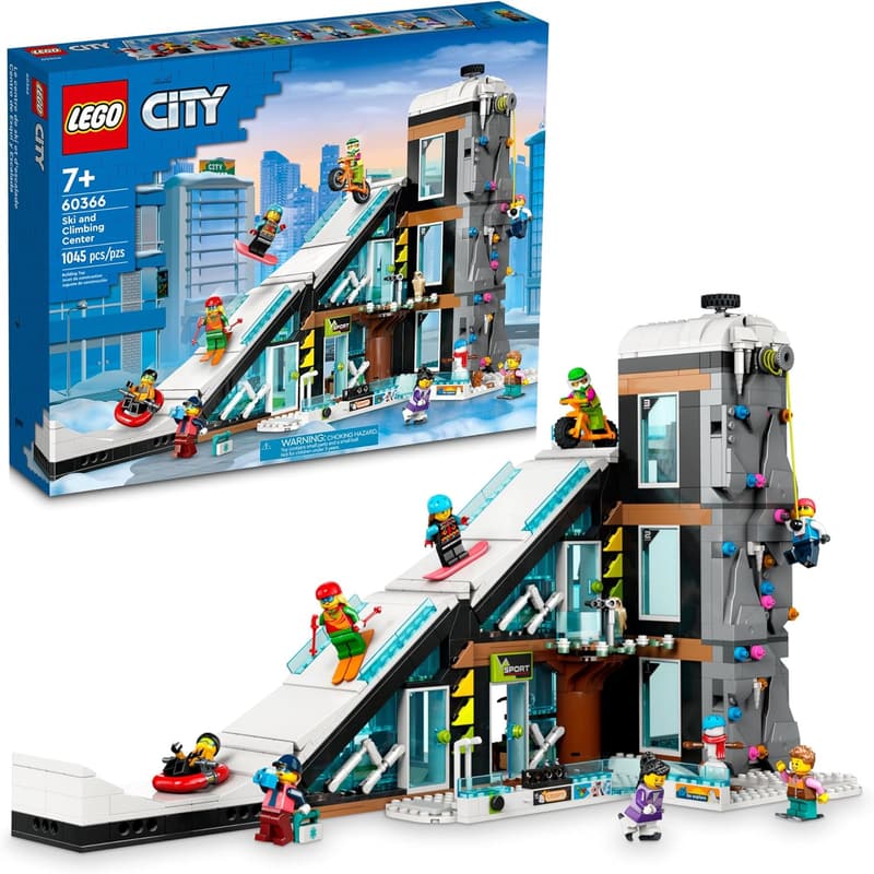 LEGO City Ski & Climbing Center Building Toy Set for Kids