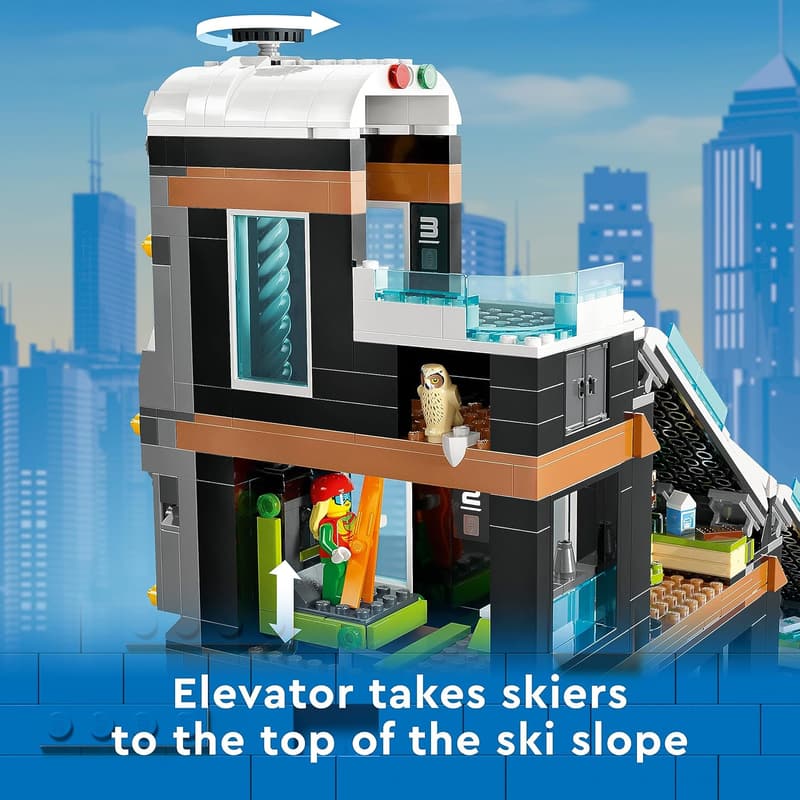 LEGO City Ski & Climbing Center Building Toy Set for Kids