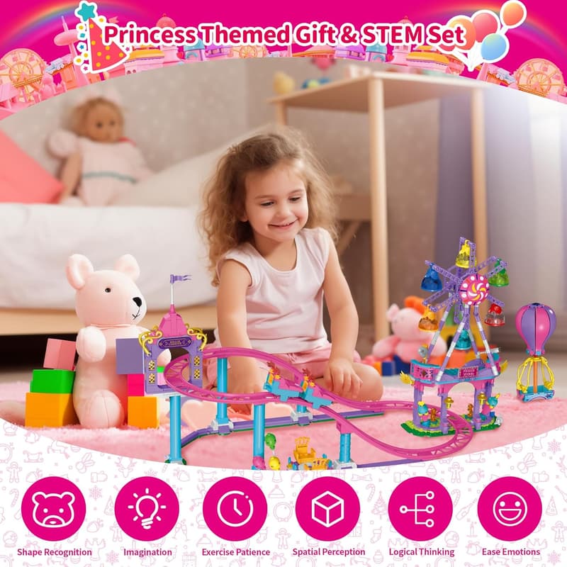 Ferris Wheel Building Set - 723PCS STEM Playground Toy for Ages 6-12