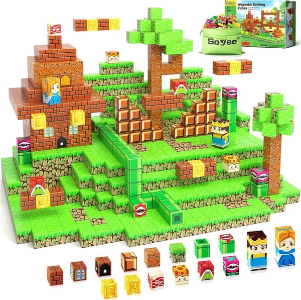 Magnetic Building Blocks Set for Kids Ages 3-12