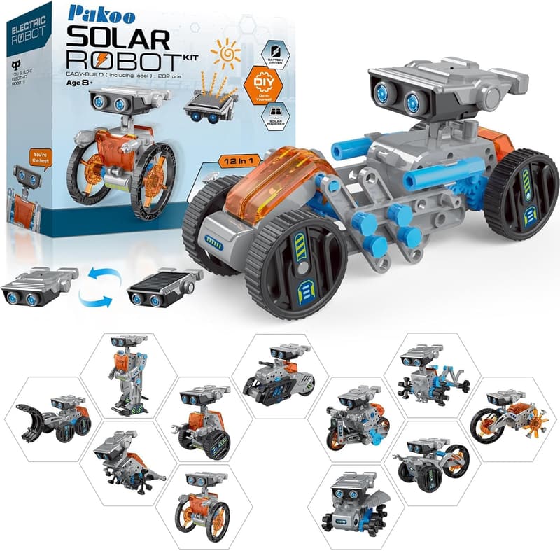 STEM Solar Robot Kit for Kids 8-12 - DIY Educational Toy