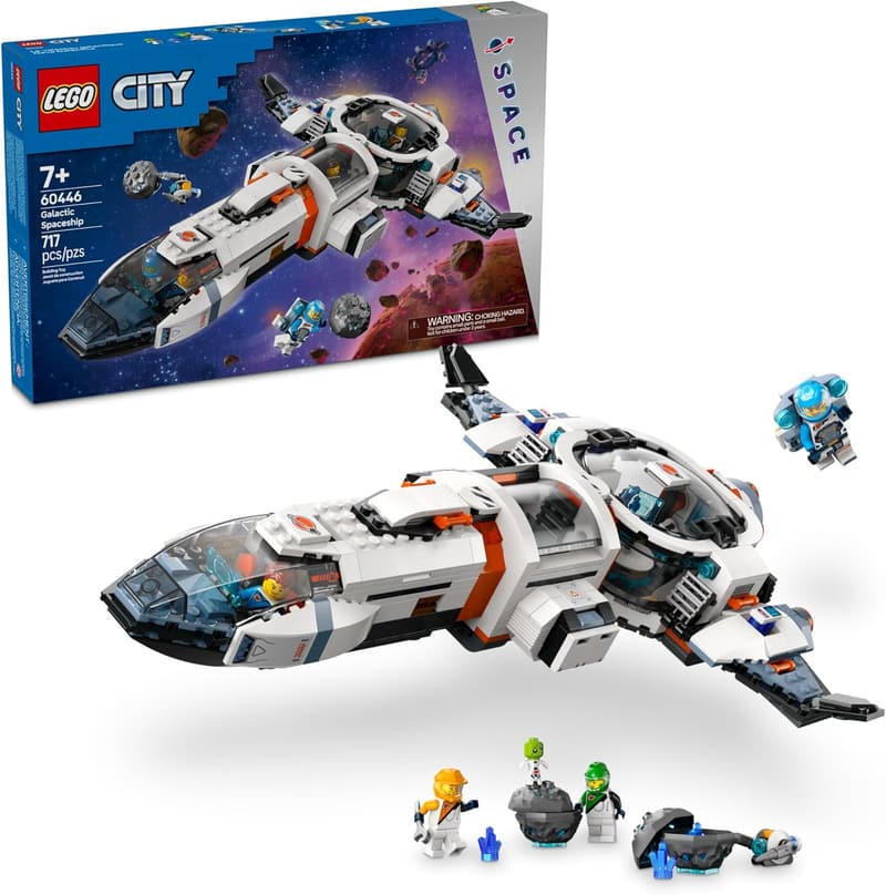 LEGO City Galactic Spaceship Toy with 4 Minifigures - Ages 7+