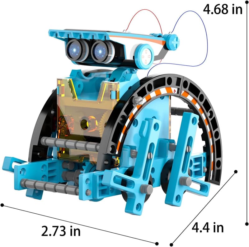 STEM Solar Robot Kit - 12-in-1 Educational Toy for Kids Ages 8-13