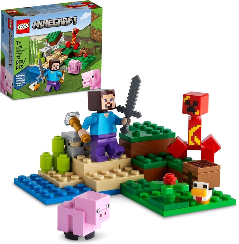 LEGO Minecraft The Creeper Ambush Building Toy for Kids 7+