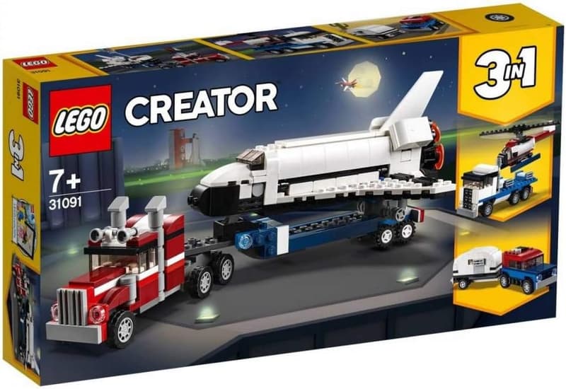 LEGO Creator 3-in-1 Shuttle Transporter Building Kit