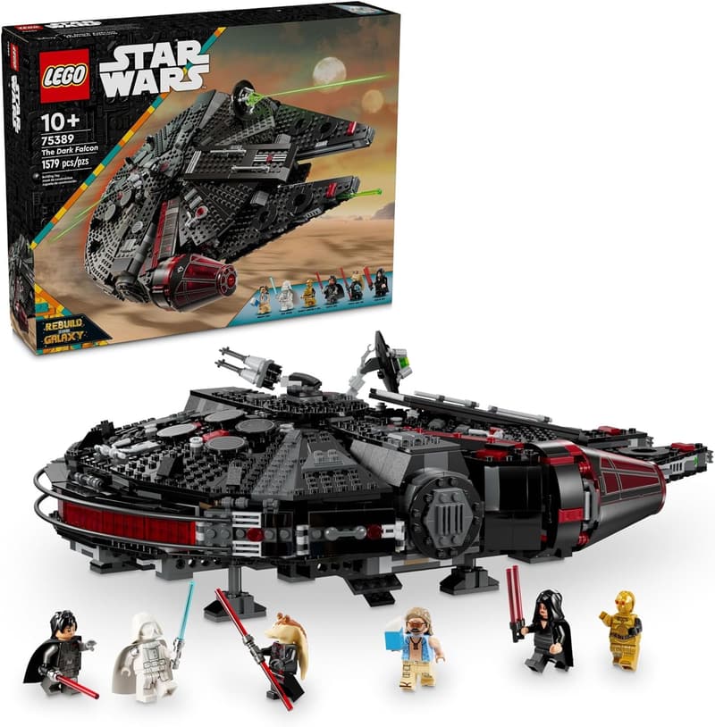 LEGO Star Wars Dark Falcon Buildable Starship Set with 6 Minifigures