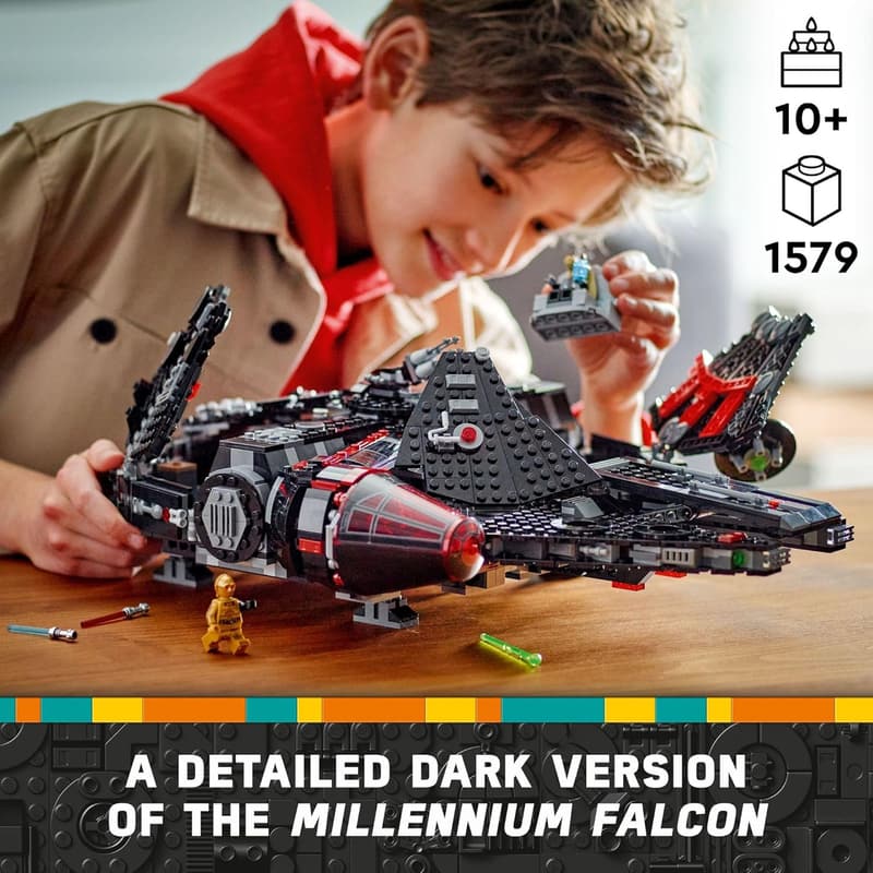 LEGO Star Wars Dark Falcon Buildable Starship Set with 6 Minifigures