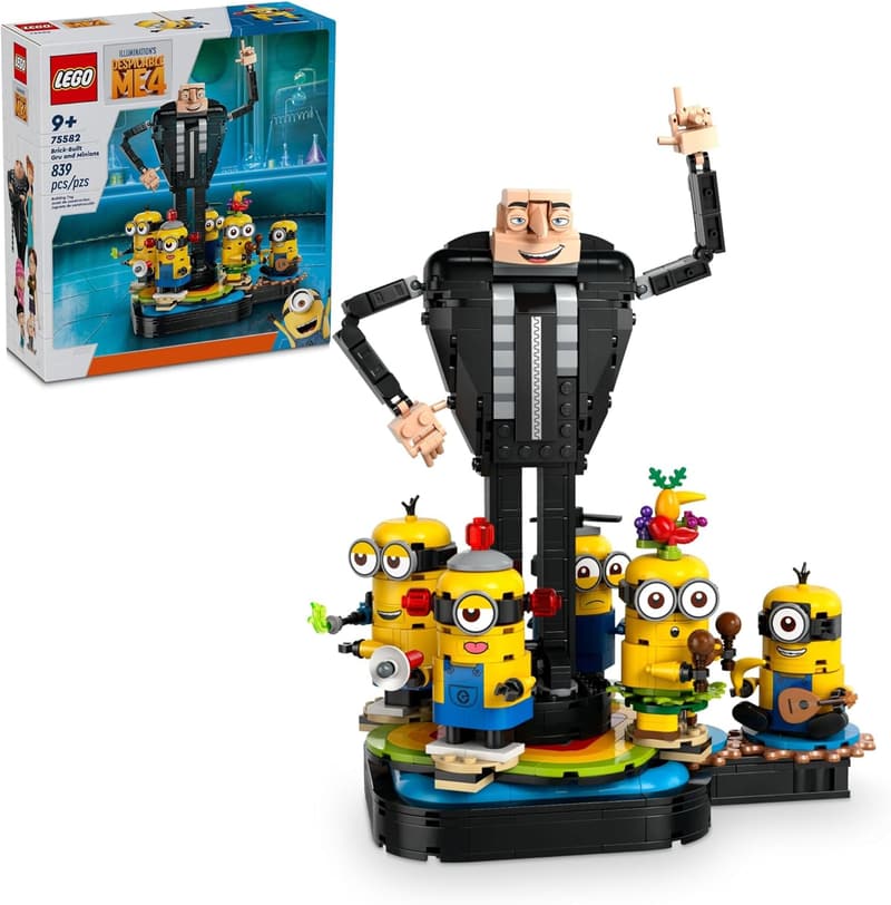 Buildable Despicable Me Gru & Minions Toy Set for Kids
