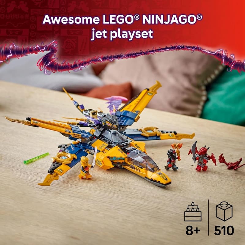 LEGO NINJAGO Super Storm Jet Building Toy with 3 Minifigures