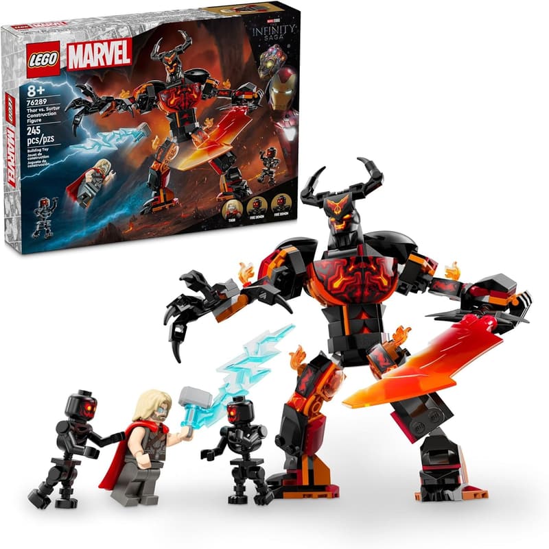 LEGO Marvel Thor vs. Surtur Action Figure Set for Ages 8+
