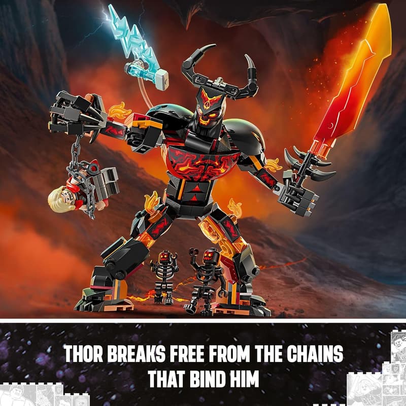 LEGO Marvel Thor vs. Surtur Action Figure Set for Ages 8+
