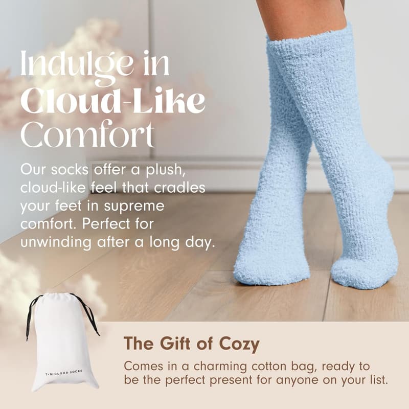 Ultra-Luxe Cloud Sleep Socks for Women & Men - Soft & Cozy