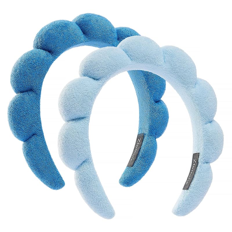 Skincare Headbands Set - 2 Terry Cloth for Facials