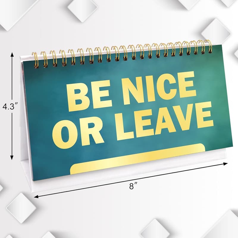 Office Gag Gift: Funny Desk Sign with 30 Flip Messages