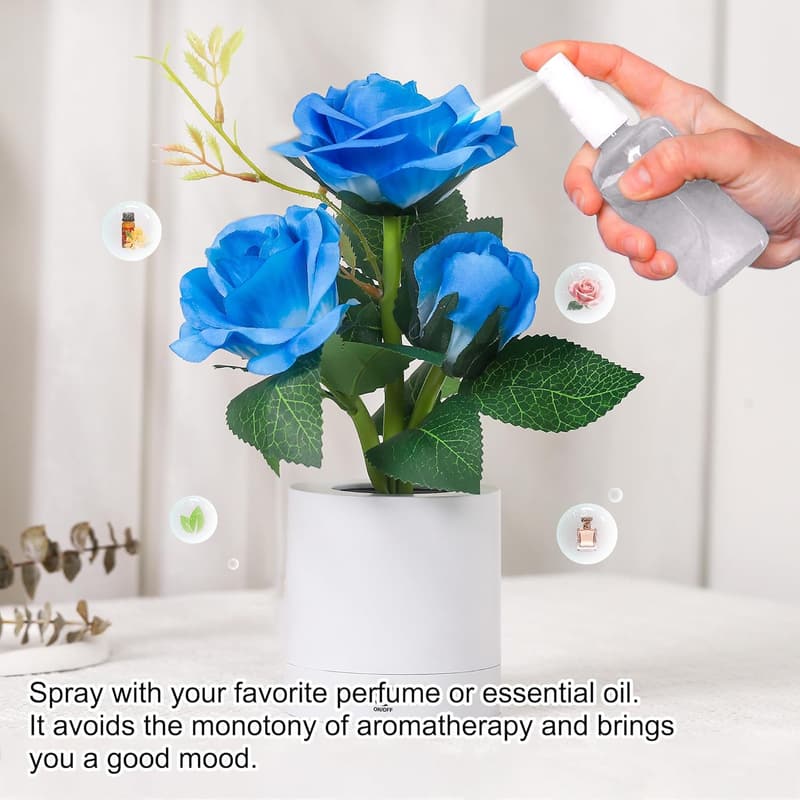 Blue Rose LED Night Light for Women - Gifts for Valentine's Day