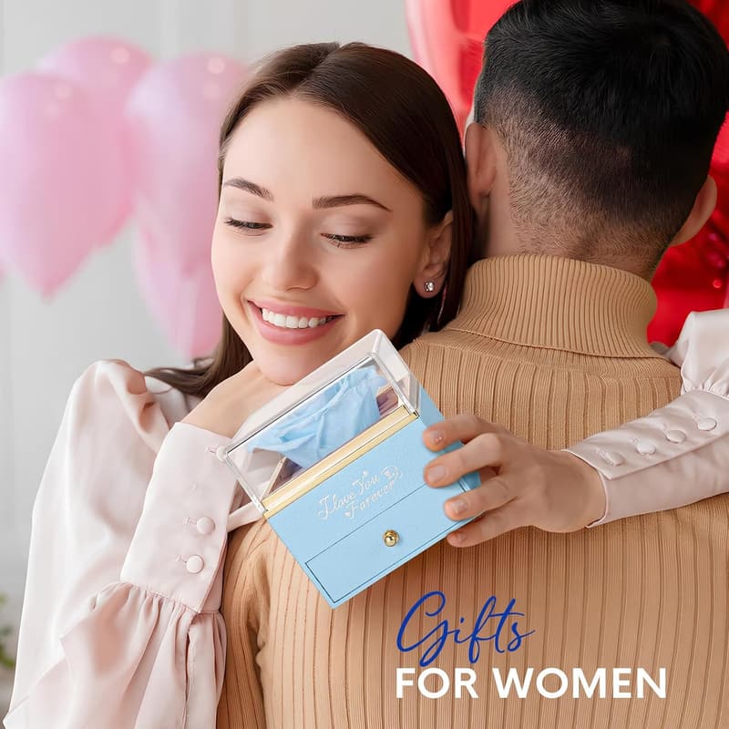 Eternal Light Blue Rose Gift for Women - Mother's Day & Birthday