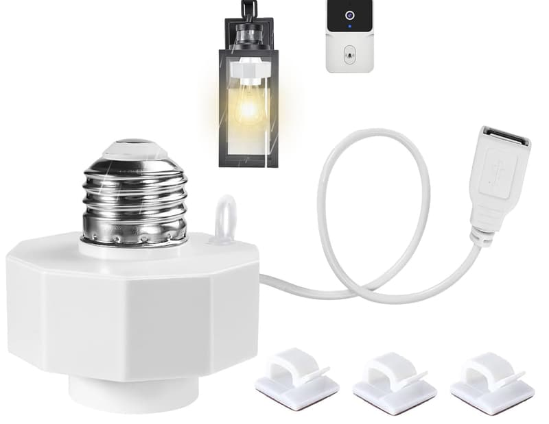 E26 USB Power Adapter for Wyze Cam v3/v4 & Blink Mini