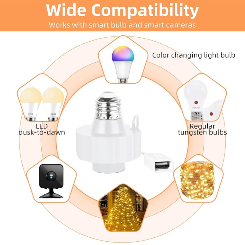 E26 USB Power Adapter for Wyze Cam v3/v4 & Blink Mini