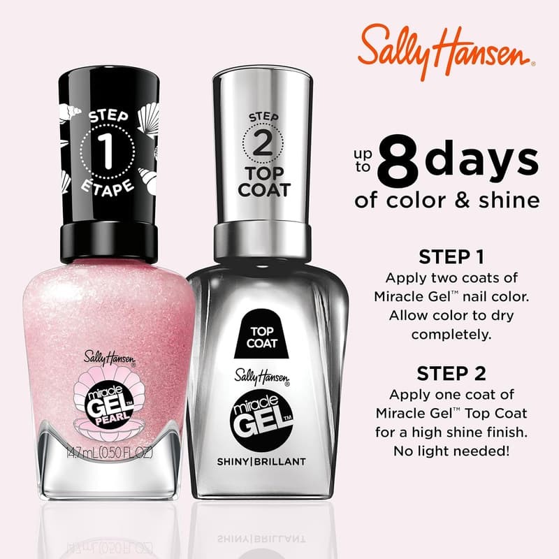 Pearls Pink Sand Nail Polish - Long Lasting Gel Formula