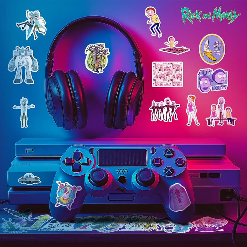 Rick and Morty Waterproof Vinyl Stickers - 50 Pack Decals