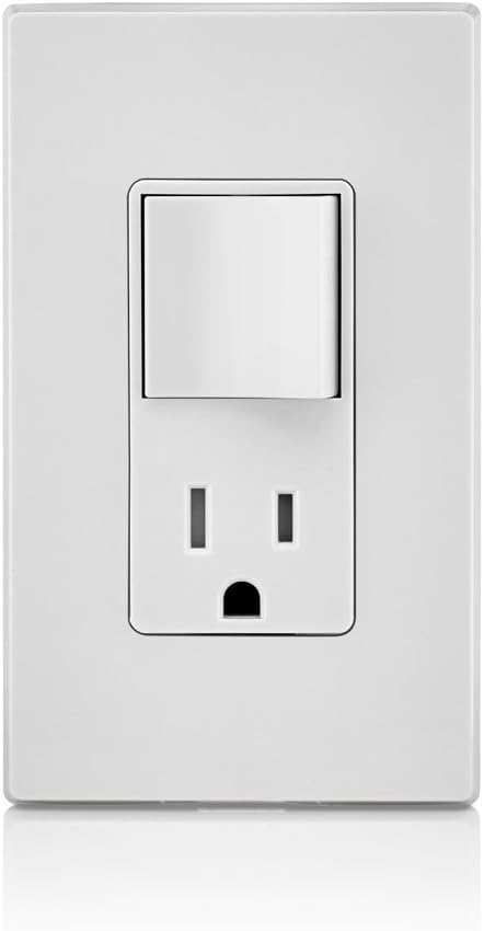 Leviton Decora Combination Switch & Tamper-Resistant Outlet, White