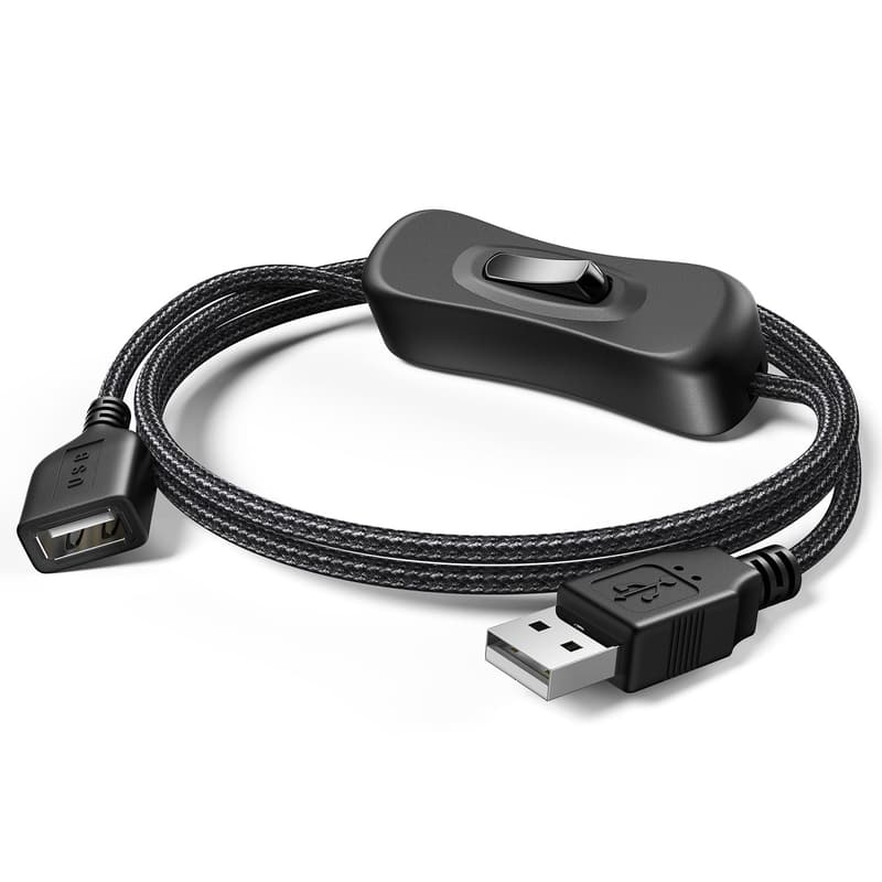 USB Extension Cable with On/Off Switch - 3.3 FT