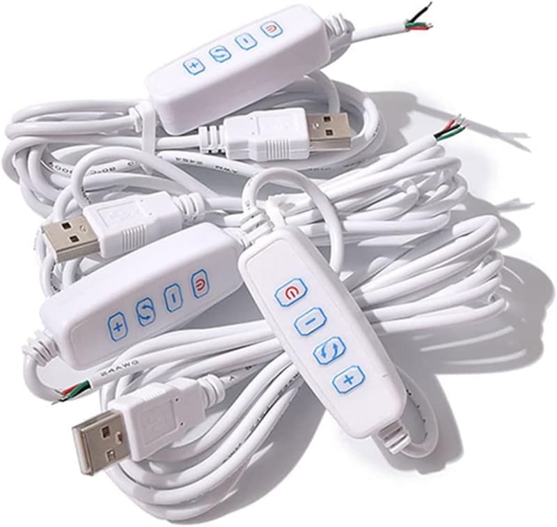 USB LED Dimmer Extension Cable with On/Off Switch for Lamp