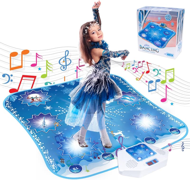 Bluetooth Dance Mat for Kids - LED Musical Dance Floor Gift