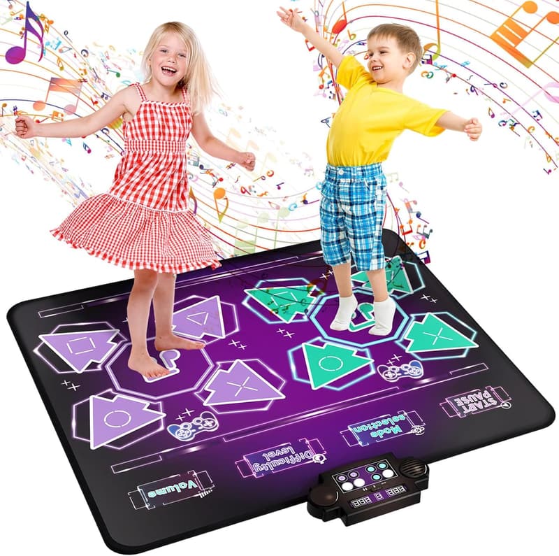 Kids Dance Mat - 2-Player Electronic Pad for Toddlers