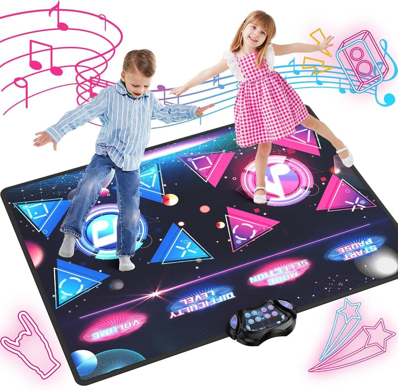 Light Up Dance Mat for Kids - Extra Large 2 Player Gift