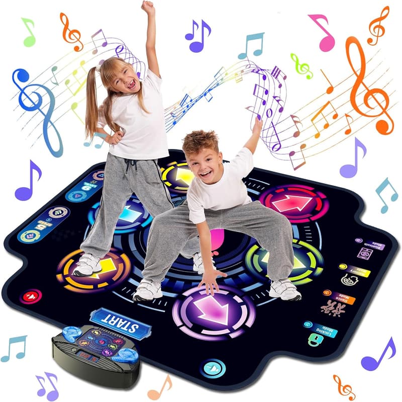 Light-Up Bluetooth Dance Mat for Kids, Ages 3-10+
