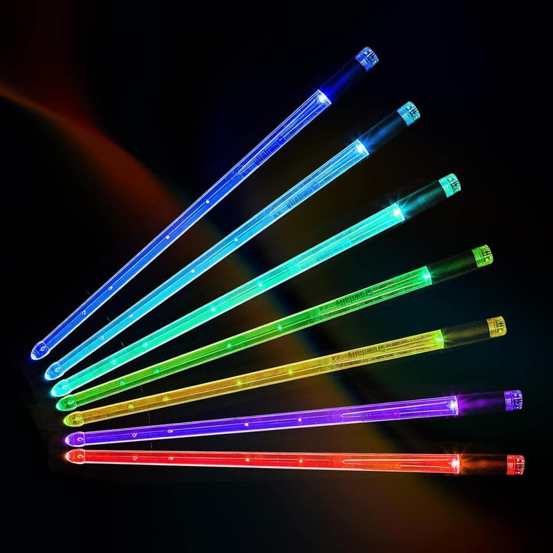Color Changing Light Up Drumsticks for Kids - Personalized 5A Pair