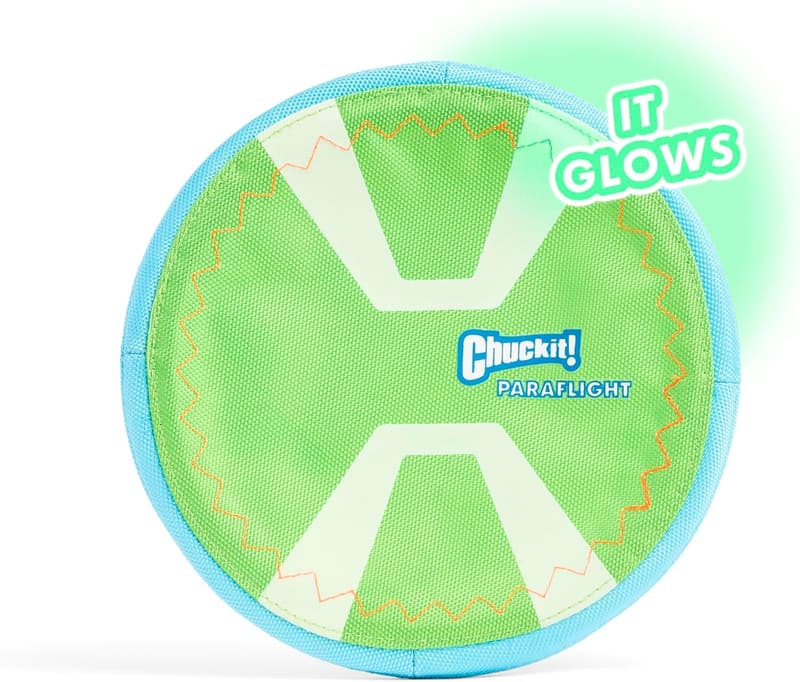 Max Glow Flying Disc Dog Toy for Medium/Large Dogs - Durable Nylon