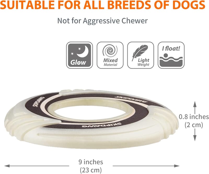 Outdoor Dog Glow Flying Disc Toy - Lightweight & Non-Toxic
