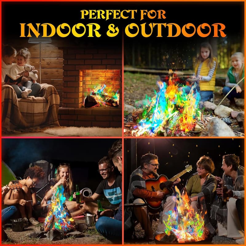 Color Changing Fire Packets for Bonfires & Campfires (12 盒)
