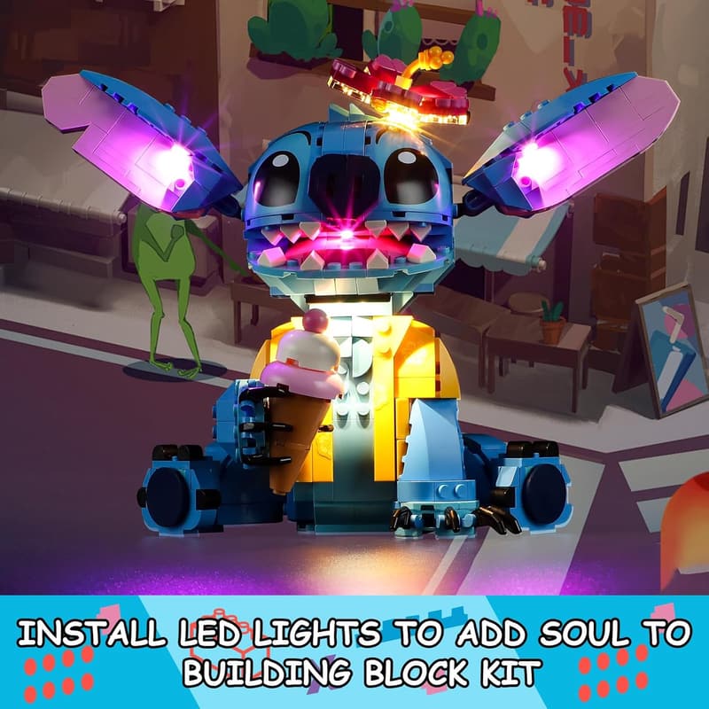 LED Light Kit for Lego 43249 Stitch Set (Blocks Not Included)
