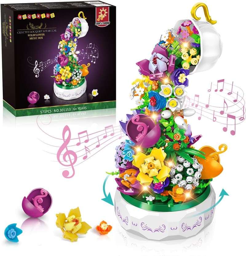 Mother's Day Music Box Building Block Kit - 571 PCS