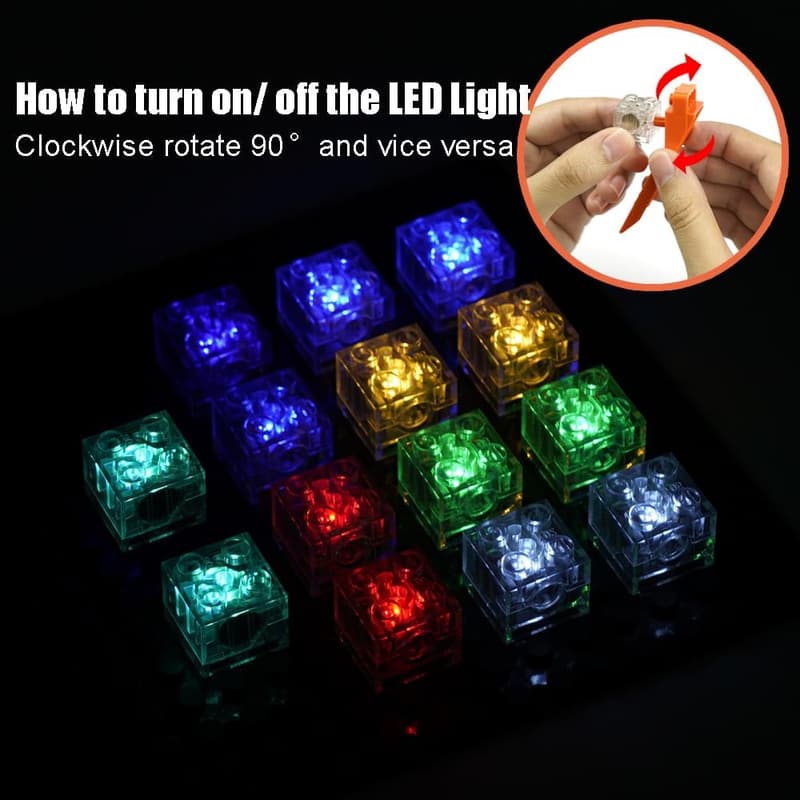 14pcs LED Building Blocks Accessories Pack for Classic Models